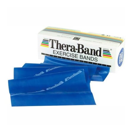 Fabrication Enterprises Thera-Band Latex Exercise Band, Blue, 6 Yard Roll/Box 10-1003